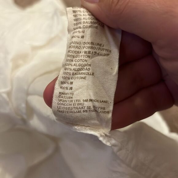 Anthropologie letimebe white blouse 4 - Picture 4 of 6